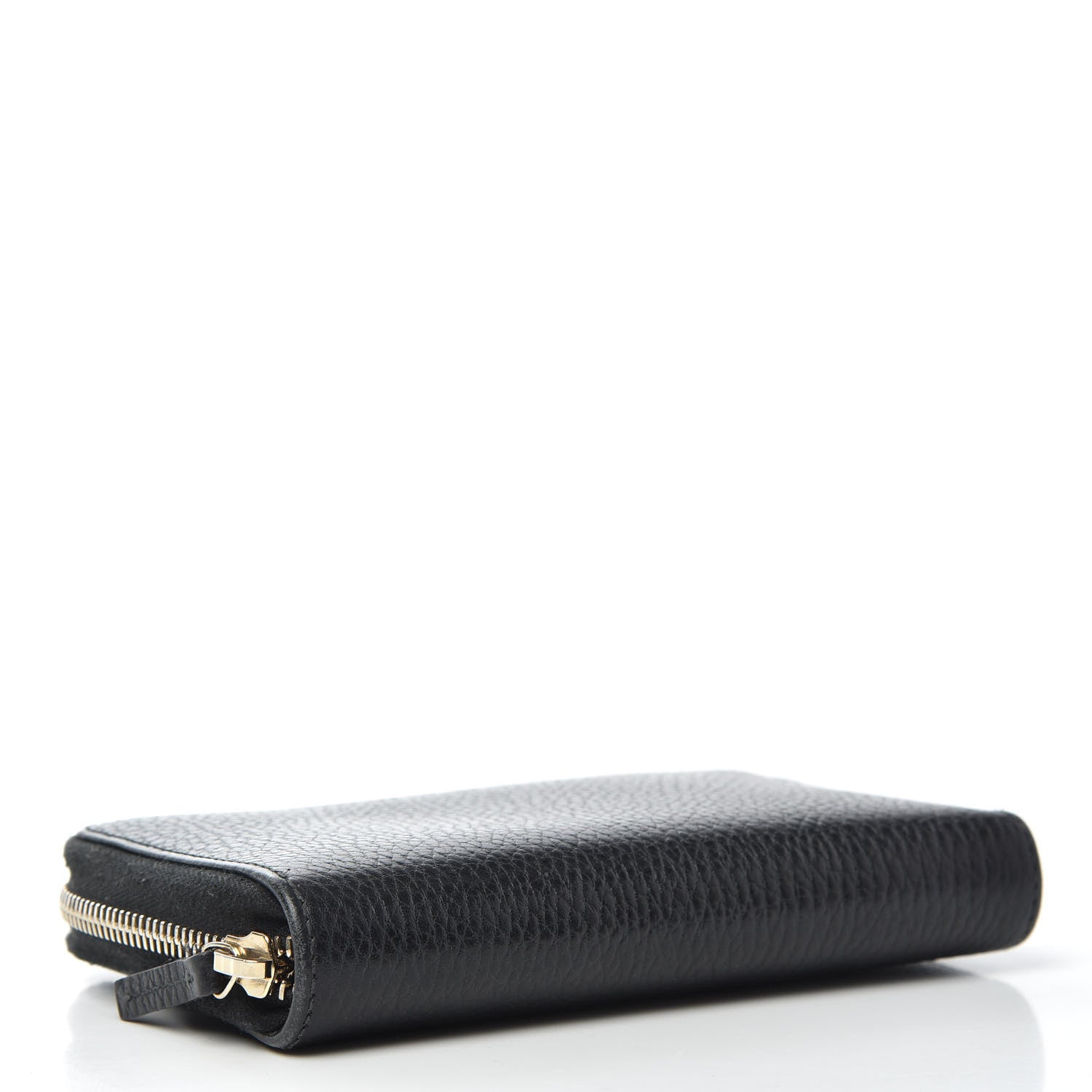 Gucci Pebbled Calfskin Zip Around Wallet Black 4 of 6