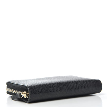 Gucci Pebbled Calfskin Zip Around Wallet Black 4 of 6