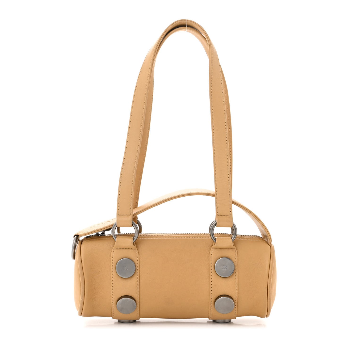 Lambskin CC Shoulder Bag Beige