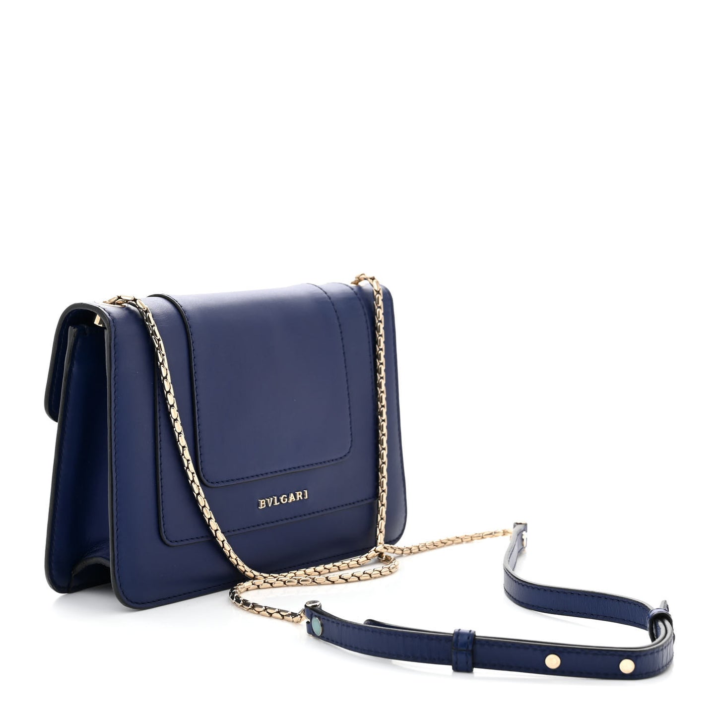 Calfskin Serpenti Forever Crossbody Bag Blue