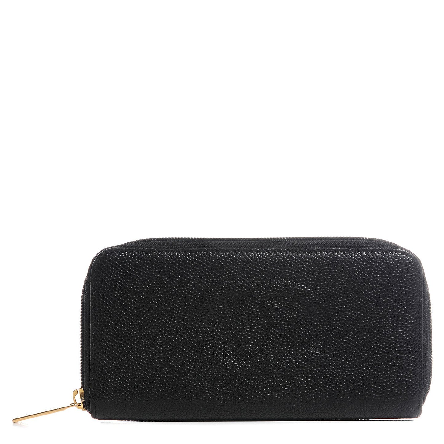 Caviar Large Timeless CC Zip Around Wallet Black