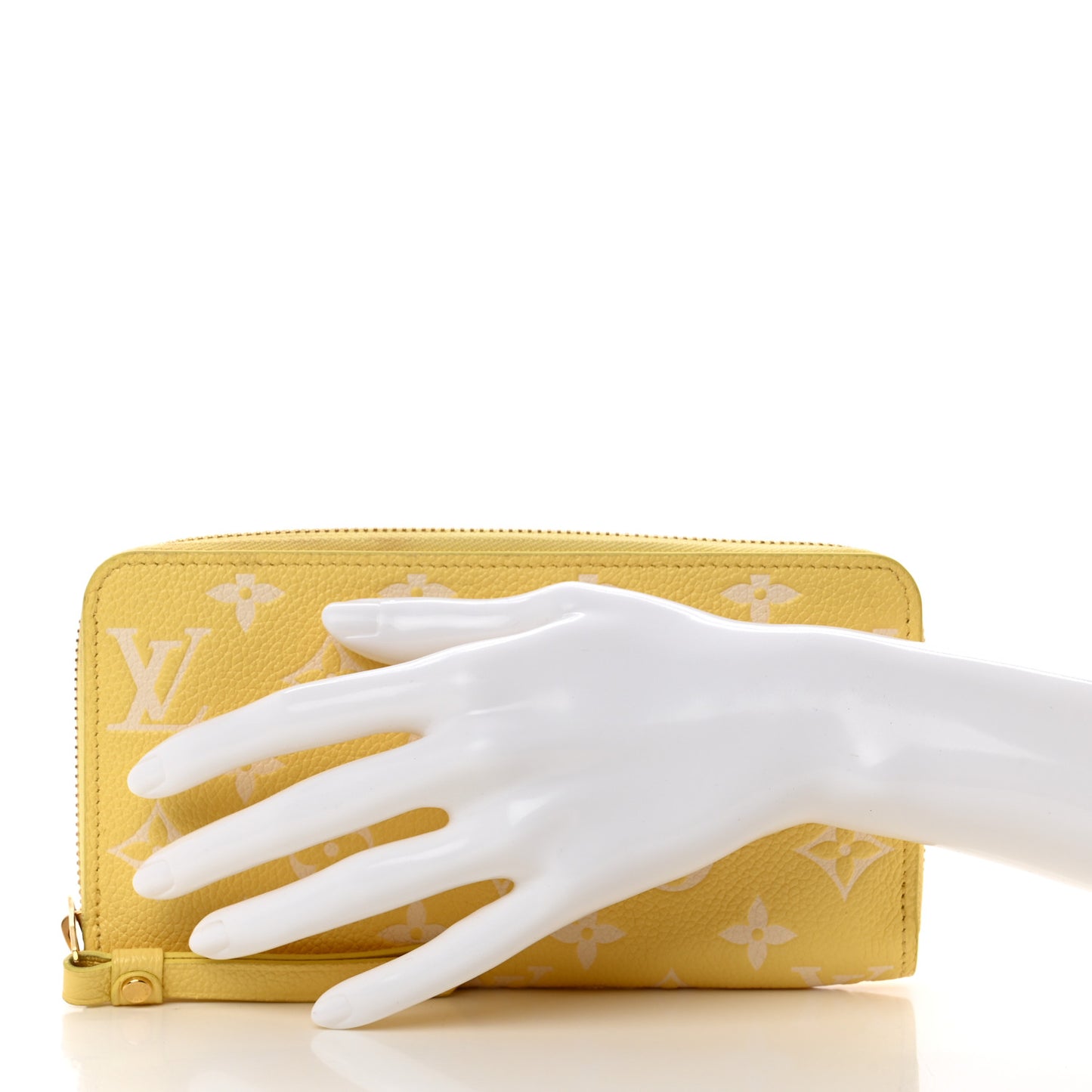 Empreinte Monogram Zippy Wallet Lemon Curd Yellow