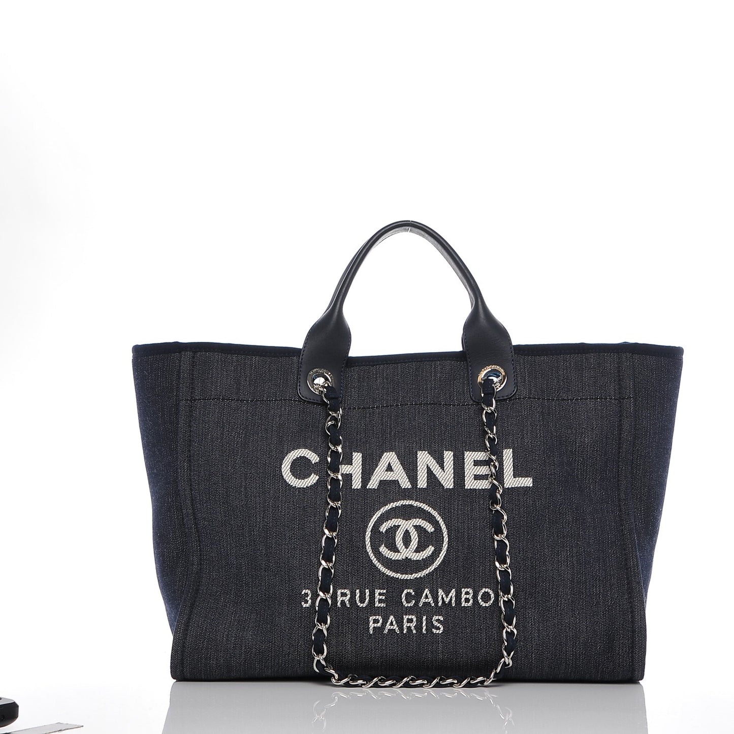Canvas Large Deauville Tote Dark Blue