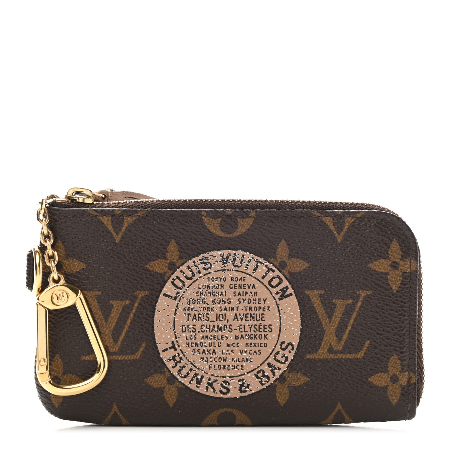 Monogram Complice Trunks and Bags Key Pouch Beige