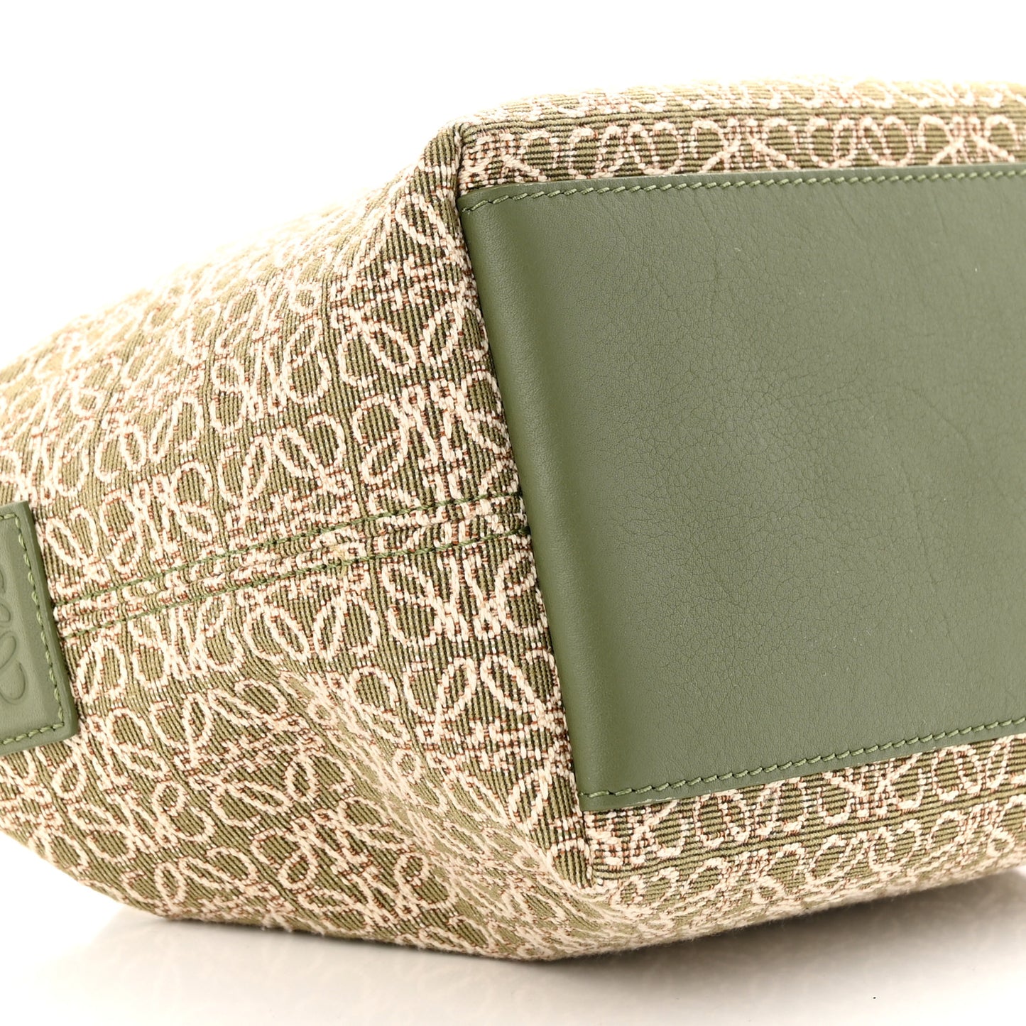 Jacquard Anagram Calfskin Small Cubi Bag Avocado Green