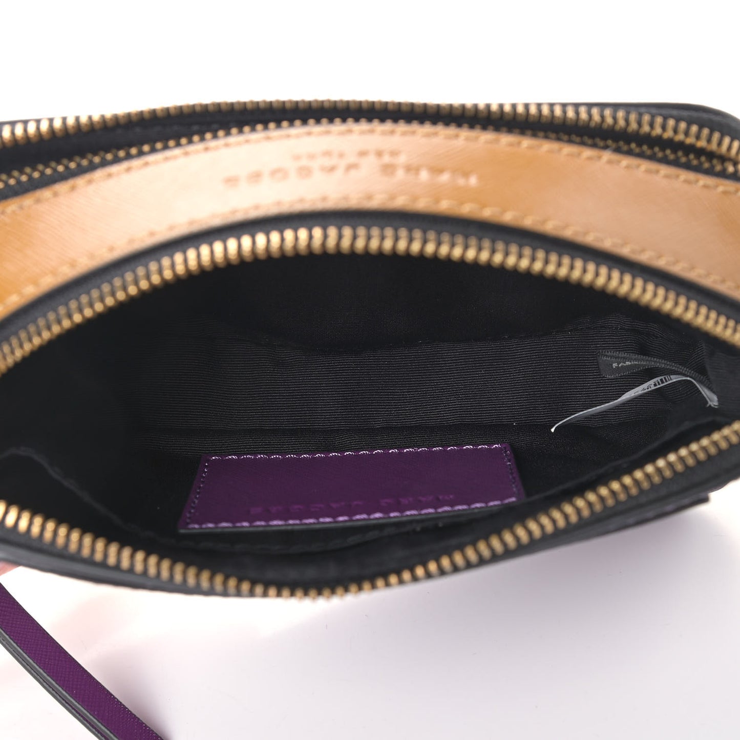 Saffino Small Snapshot Camera Bag Purple Gold