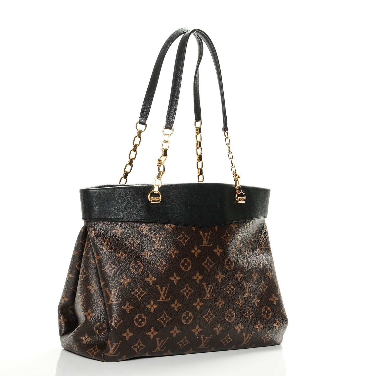 Louis Vuitton Monogram Pallas Shopper Black 3 of 6