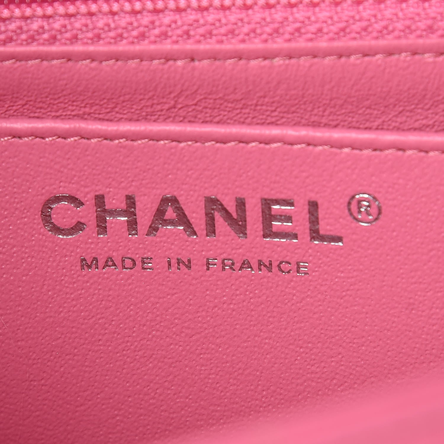 Chanel Lambskin Quilted Mini Rectangular Flap Pink 8 of 10