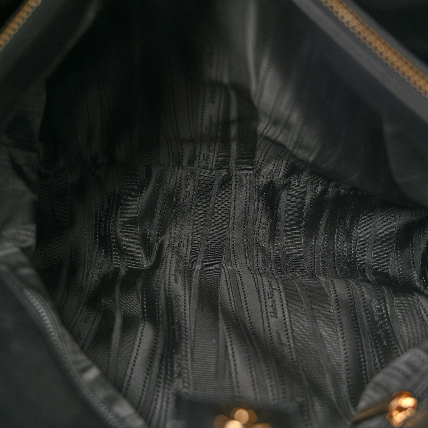 Salvatore Ferragamo Calfskin Gancini Tote Bag Black 6 of 10