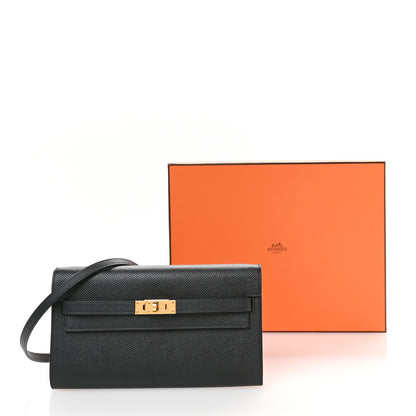 Hermes Epsom Kelly Wallet To Go Black 11 of 11