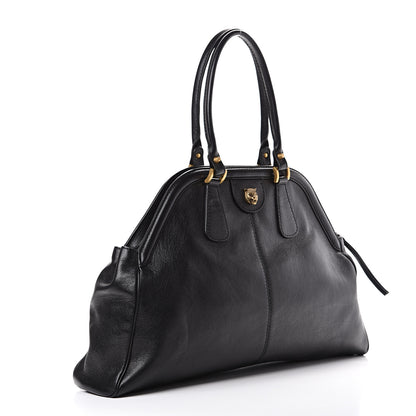 Gucci Calfskin Large Re(Belle) Top Handle Bag Black 2 of 9