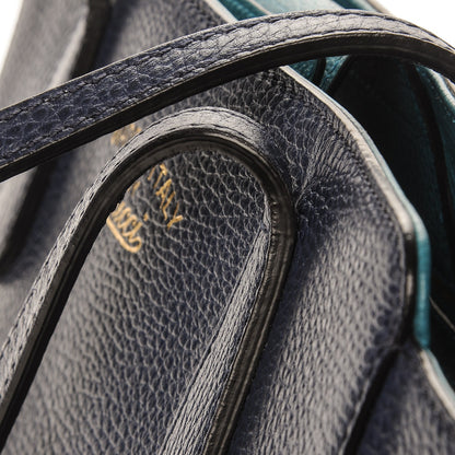 Gucci Dollar Calfskin Small Swing Tote Classic Marine Deep Cobalt 9 of 11