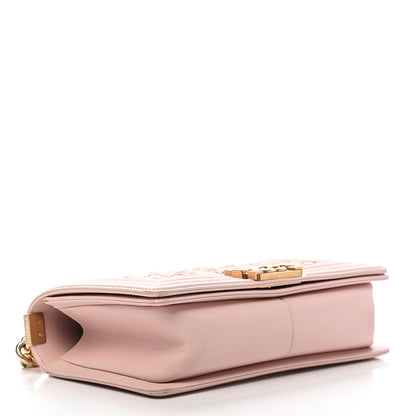 Chanel Tweed Lambskin Medium Boy Flap Pink 4 of 15