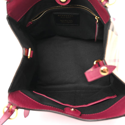 Burberry Grainy Calfskin House Check Small Canterbury Mahogany Red 5 of 13