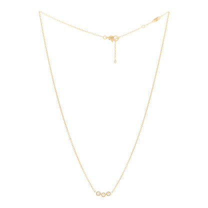 Christian Dior 18K Yellow Gold Diamond Mimirose Pendant Necklace 3 of 7