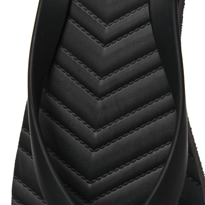 Gucci Rubber Chevron Womens GG Thong Sandals 38 Black 10 of 11
