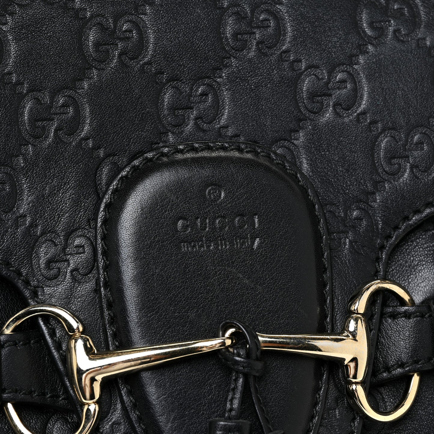 Guccissima Medium Emily Shoulder Bag Black