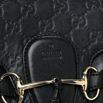 Gucci Guccissima Medium Emily Shoulder Bag Black 8 of 20