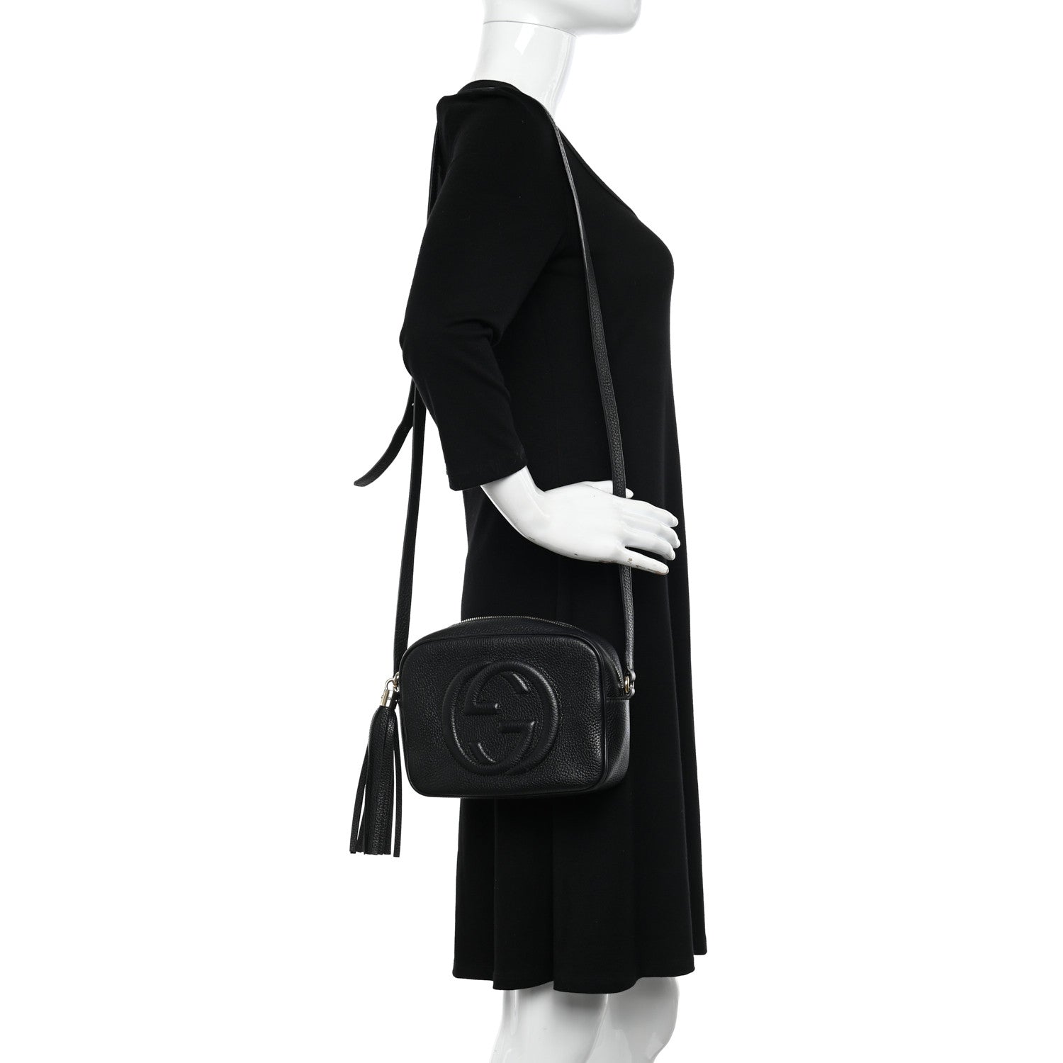 Gucci Pebbled Calfskin Small Soho Disco Bag Black 2 of 9