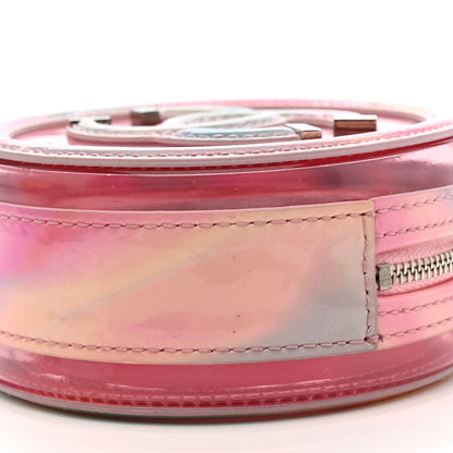 Chanel PVC Lambskin Filigree Round Clutch With Chain Pink 10 of 10