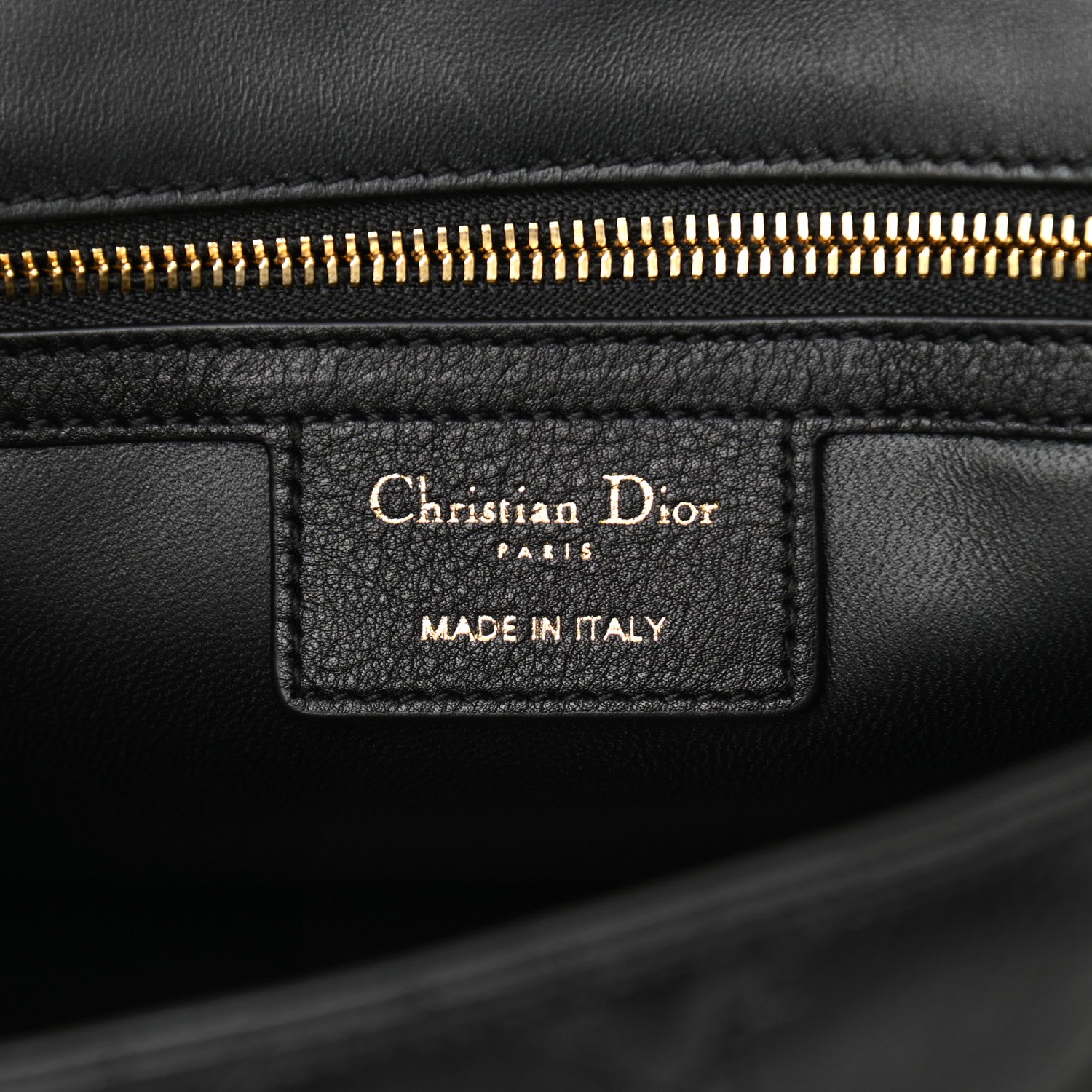 Christian Dior Calfskin Cannage Medium Caro Bag Black 6 of 10