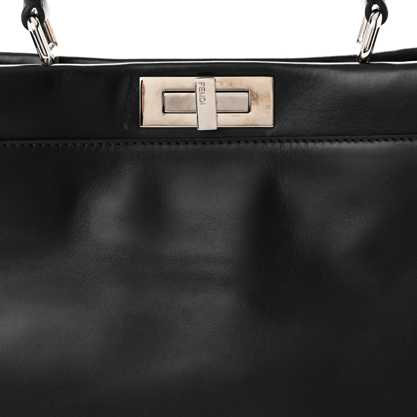 Vitello Seta Snakeskin Crocodile Monster Eyes Medium Peekaboo Iconic Satchel Black Girasole