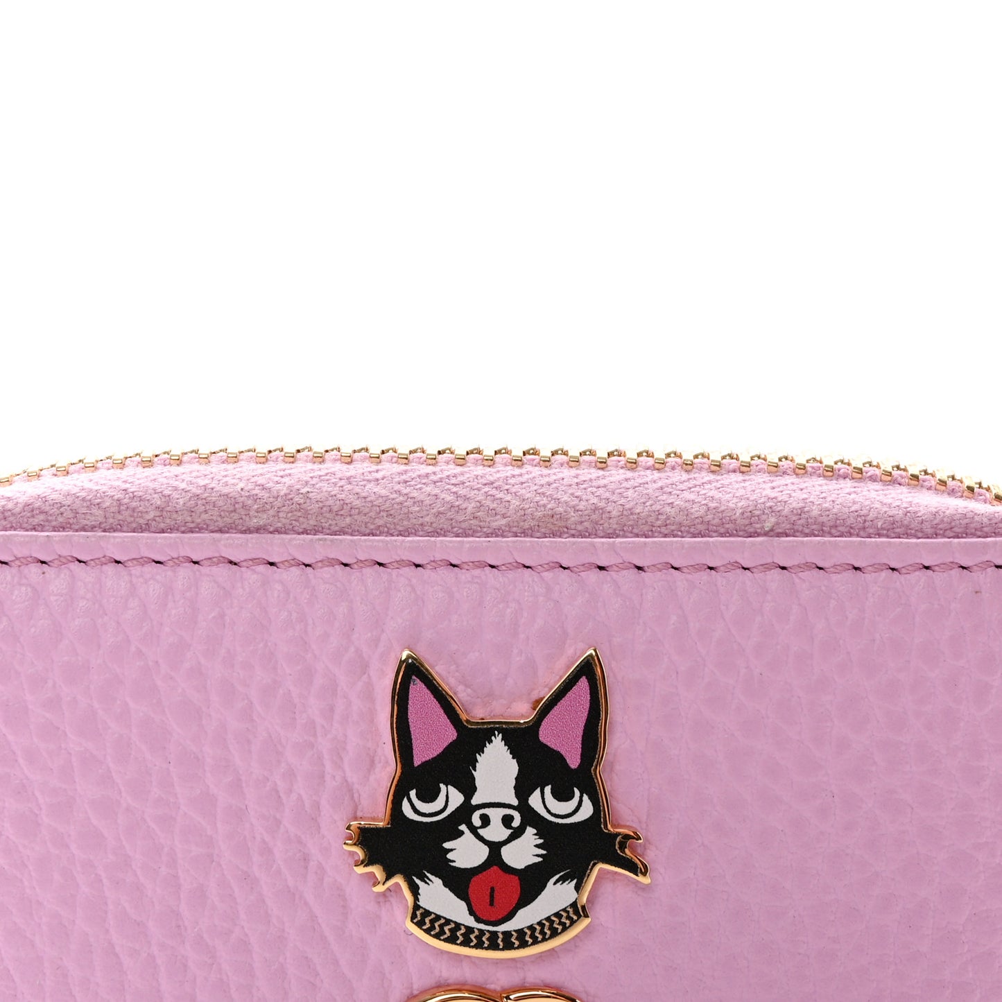 Dollar Calfskin Bosco Zip Around Key Case Malva