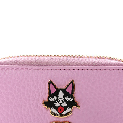 Gucci Dollar Calfskin Bosco Zip Around Key Case Malva 11 of 13