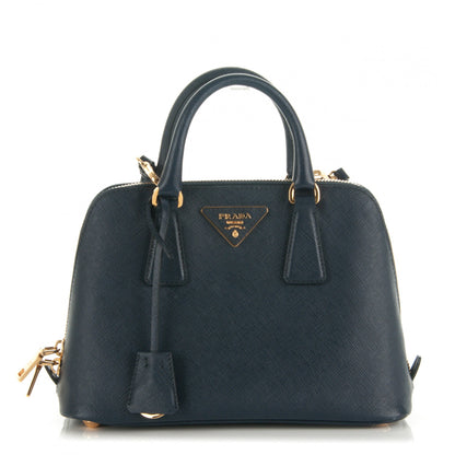 Prada Saffiano Lux Small Promenade Tote Baltico 1 of 7