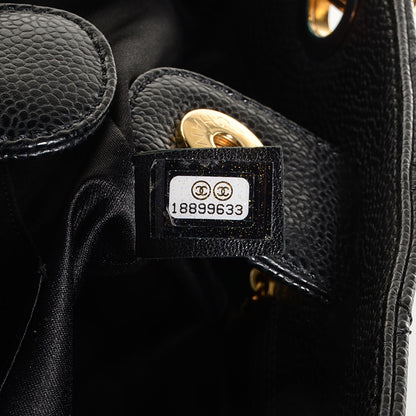 Chanel Caviar Quilted Petit Shopping Tote PST Black 8 of 8