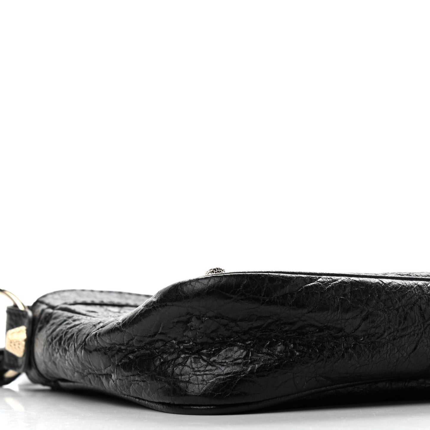 Agneau Giant 12 Gold Hardware Hip Black