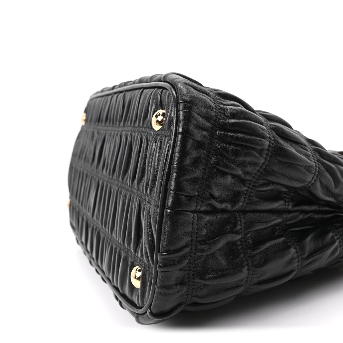 Nappa Gaufre Small Tote Black