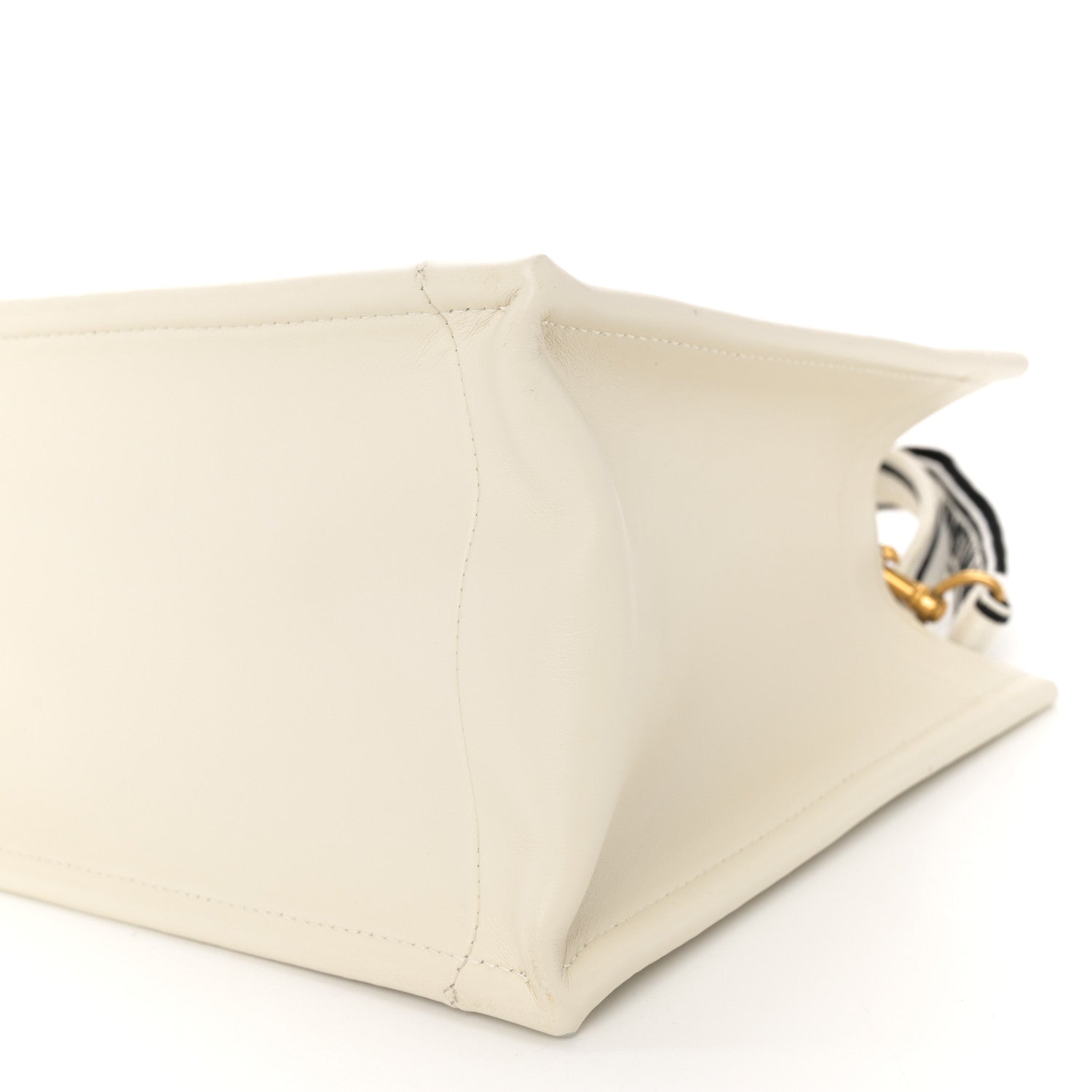 Christian Dior Calfskin Canvas Embroidered Small Dioramour Je Vous Adore Book Tote With Strap White Black Red 10 of 12