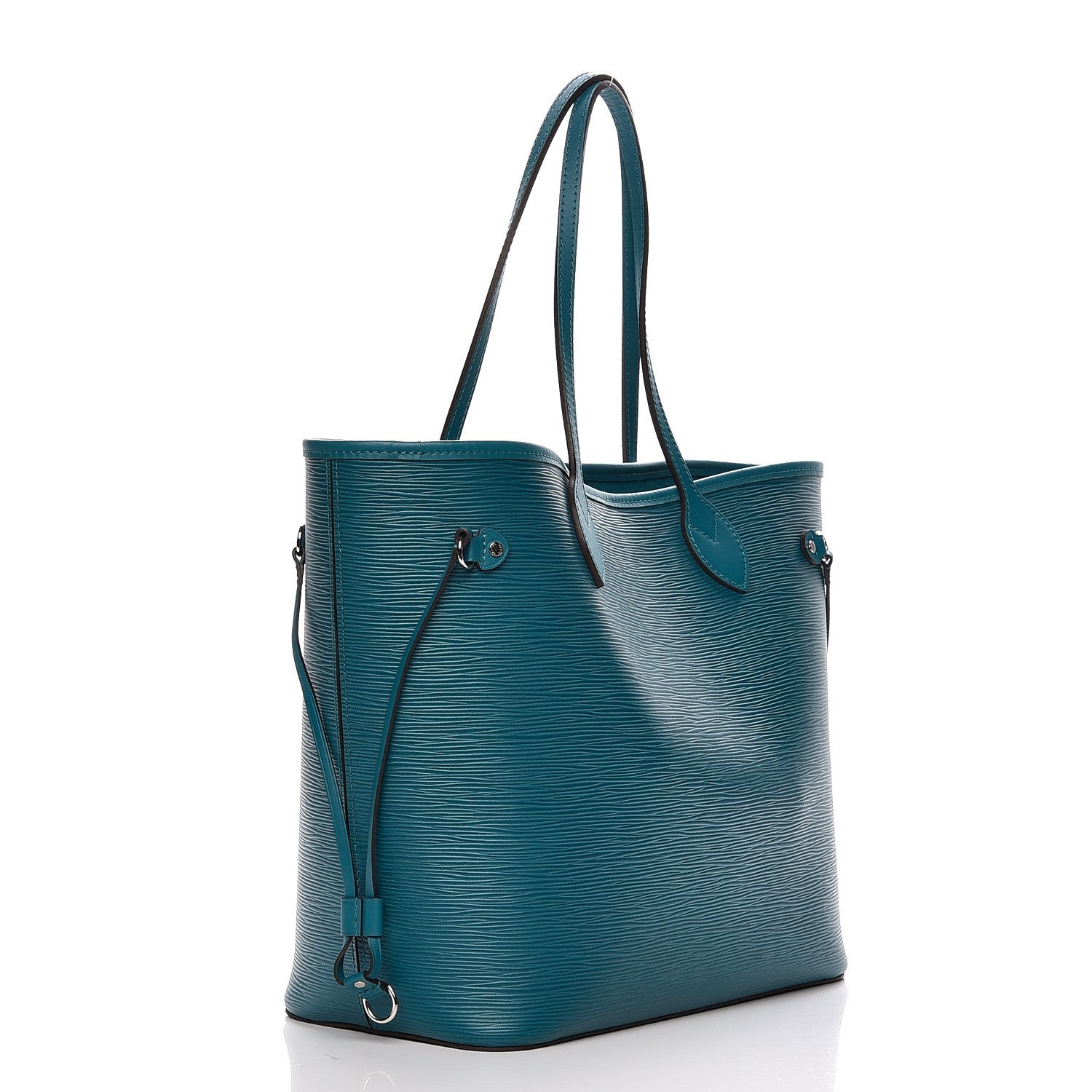Louis Vuitton Epi Neverfull MM Cyan 4 of 8