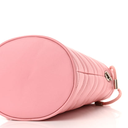 Gucci Calfskin Matelasse Mini GG Marmont 2.0 Bucket Bag Wild Rose 9 of 11