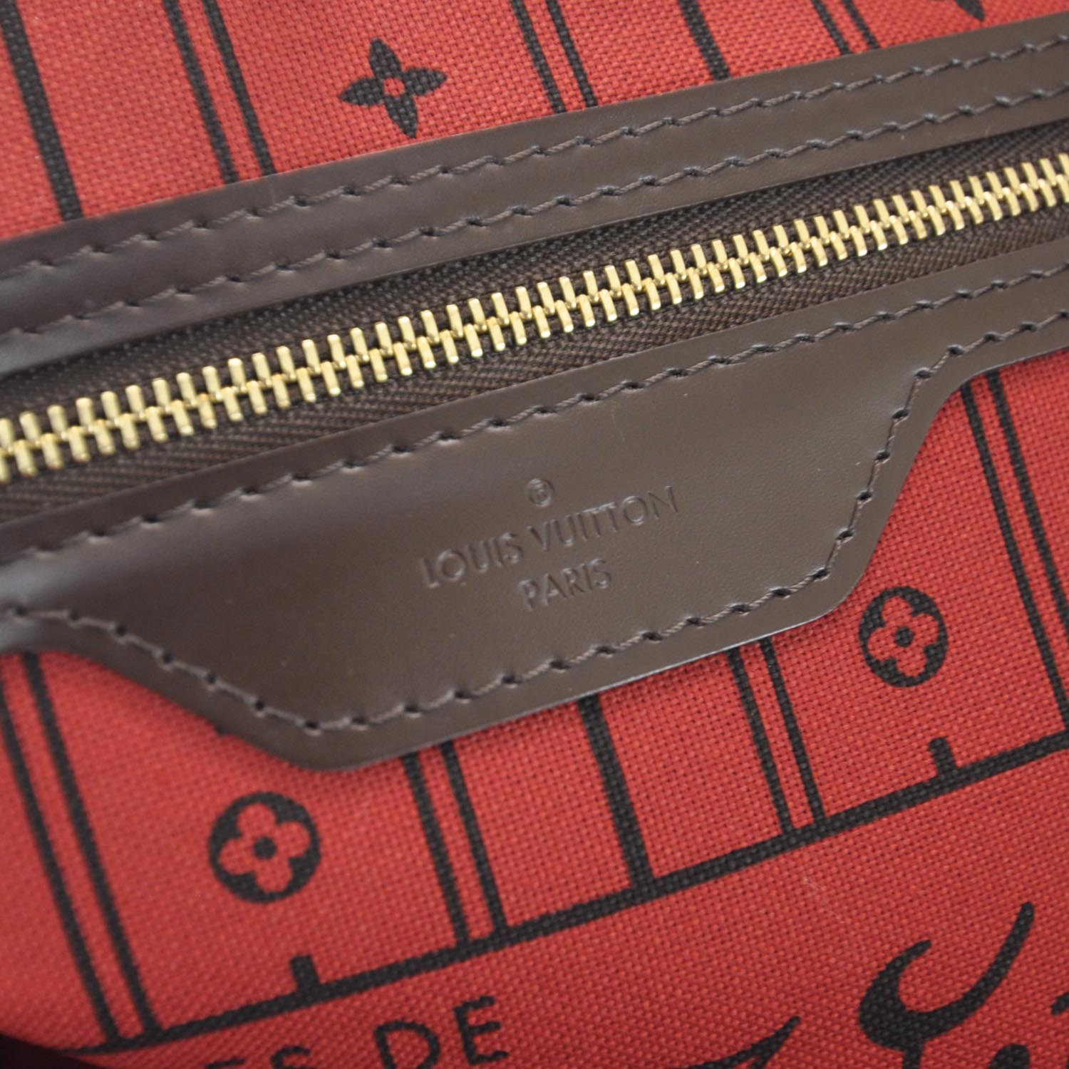 Louis Vuitton Damier Ebene Neverfull GM 9 of 10