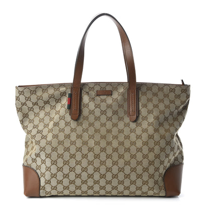 Gucci Monogram Large Original Tote Tan 1 of 10