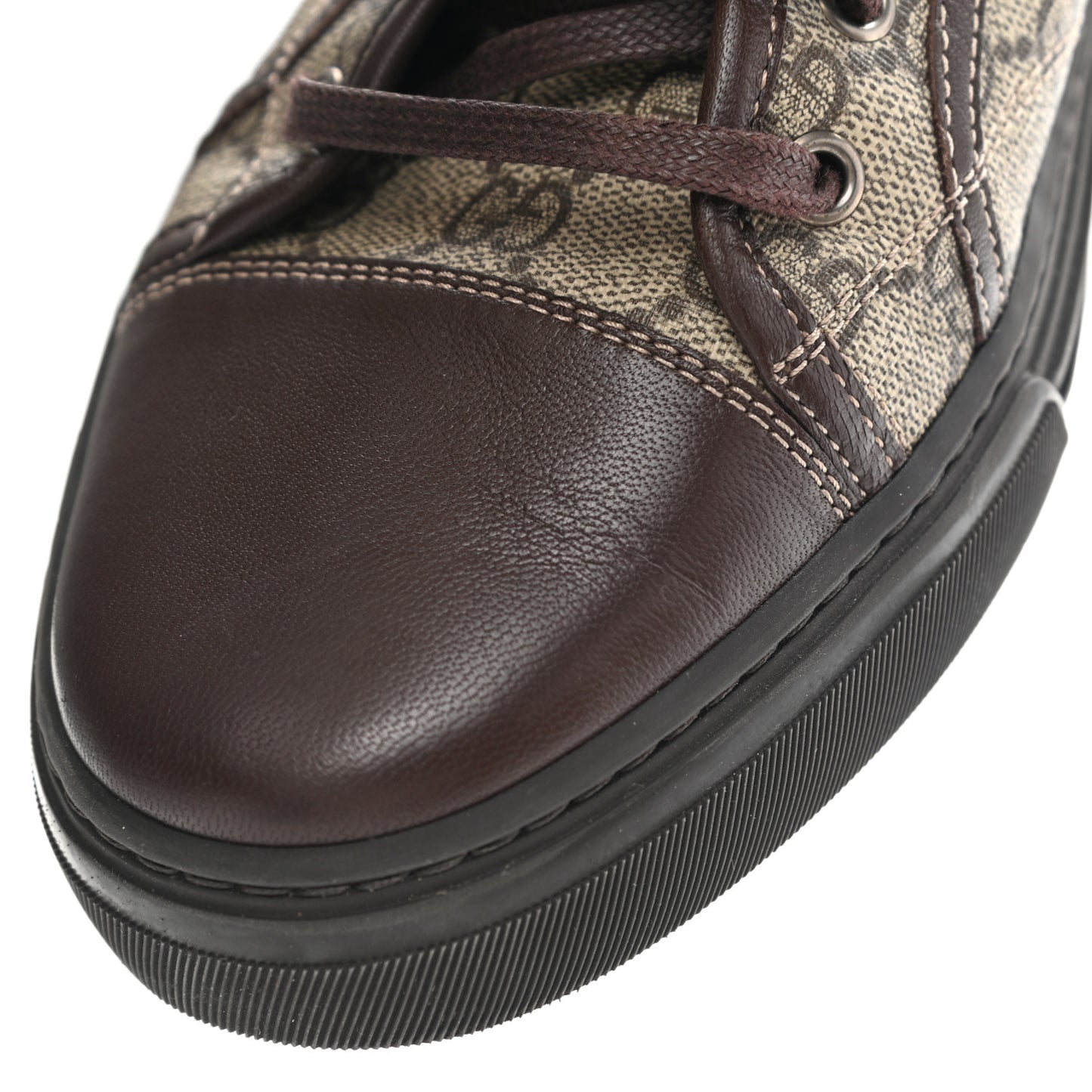 Monogram Mens High Top Sneaker 8.5 Dark Brown