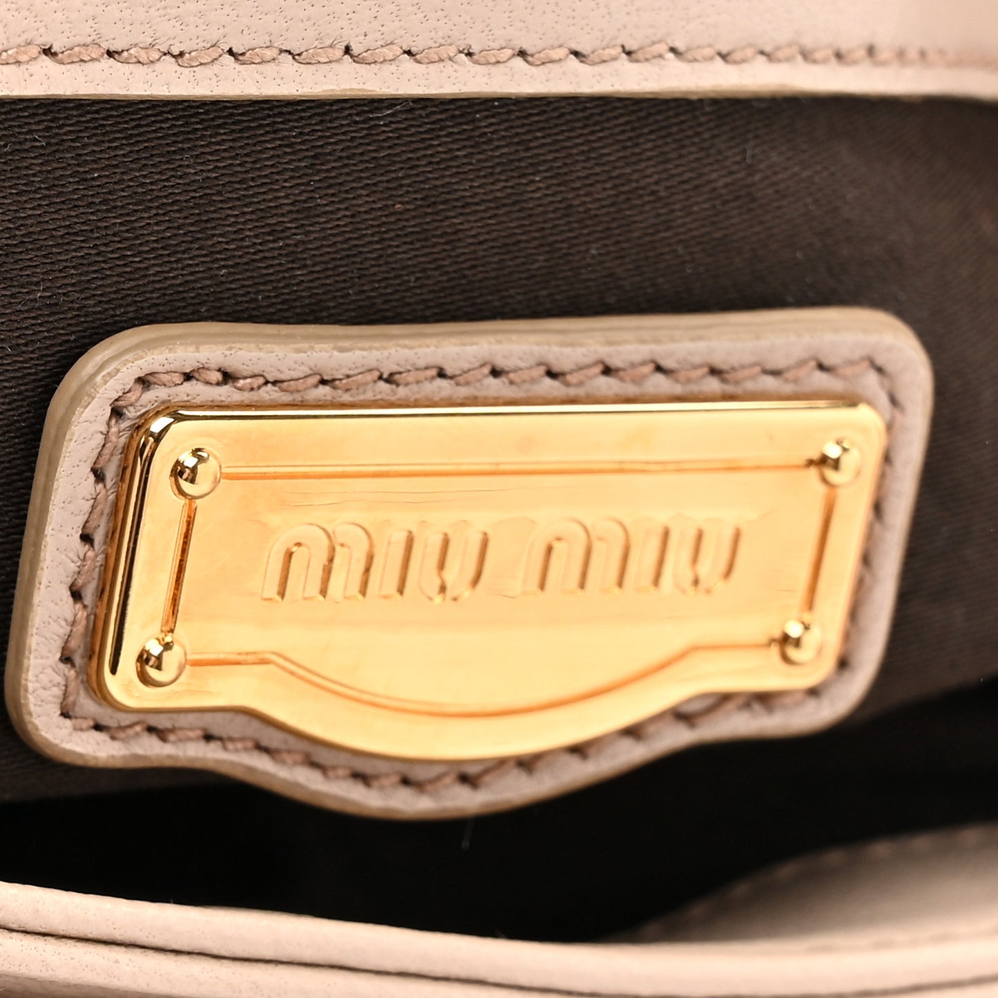 Nappa Quilted Studded Tote Cammeo