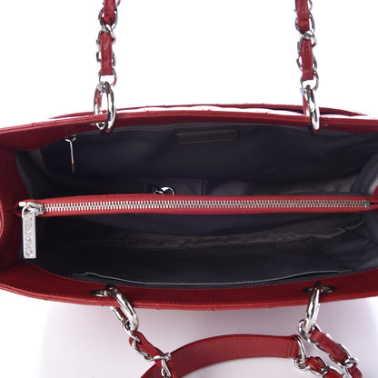 Chanel Caviar Quilted Grand Shopping Tote GST Red 5 of 7