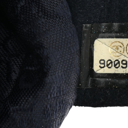Chanel Snakeskin 3 Chain Flap Dark Blue 7 of 10