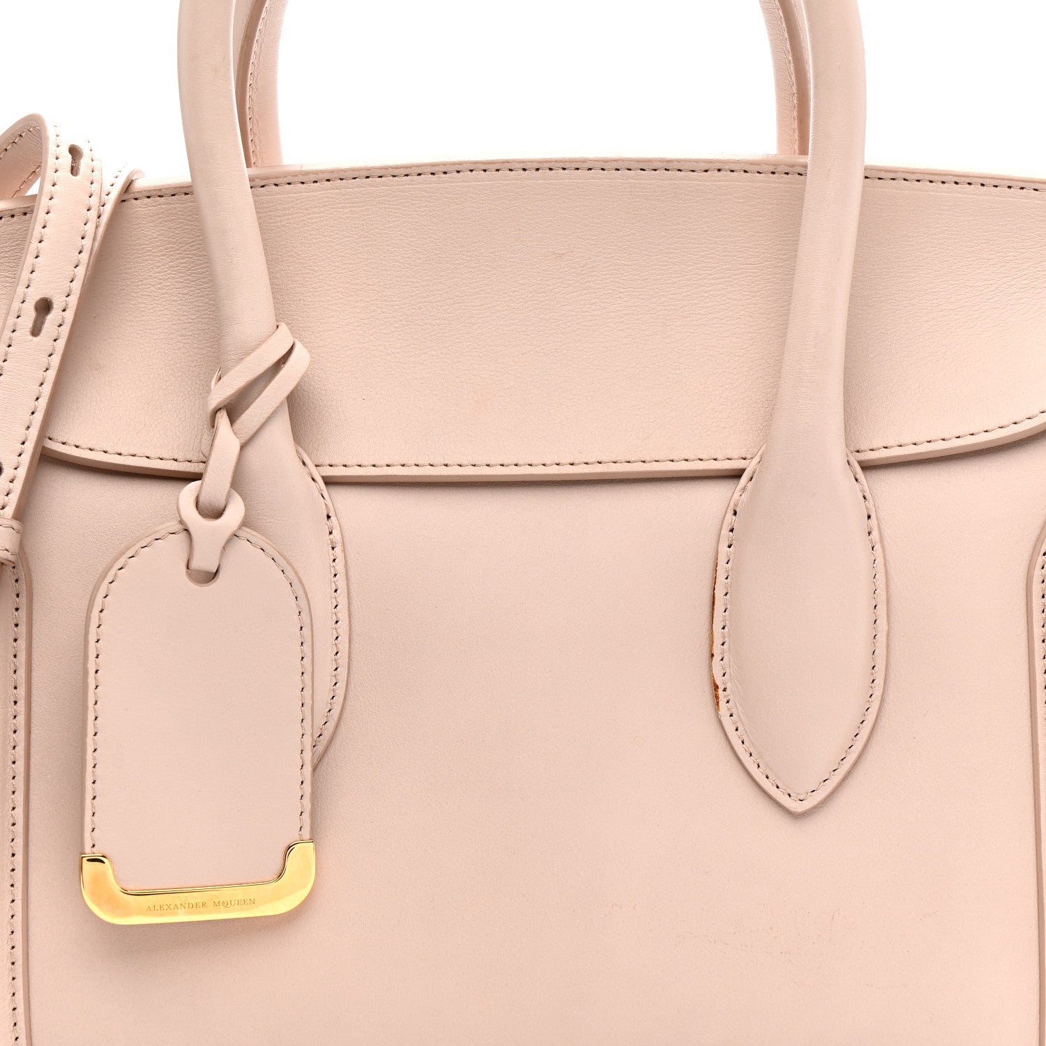 Alexander McQueen Sweet Calfskin Small Heroine 30 Nude 9 of 17