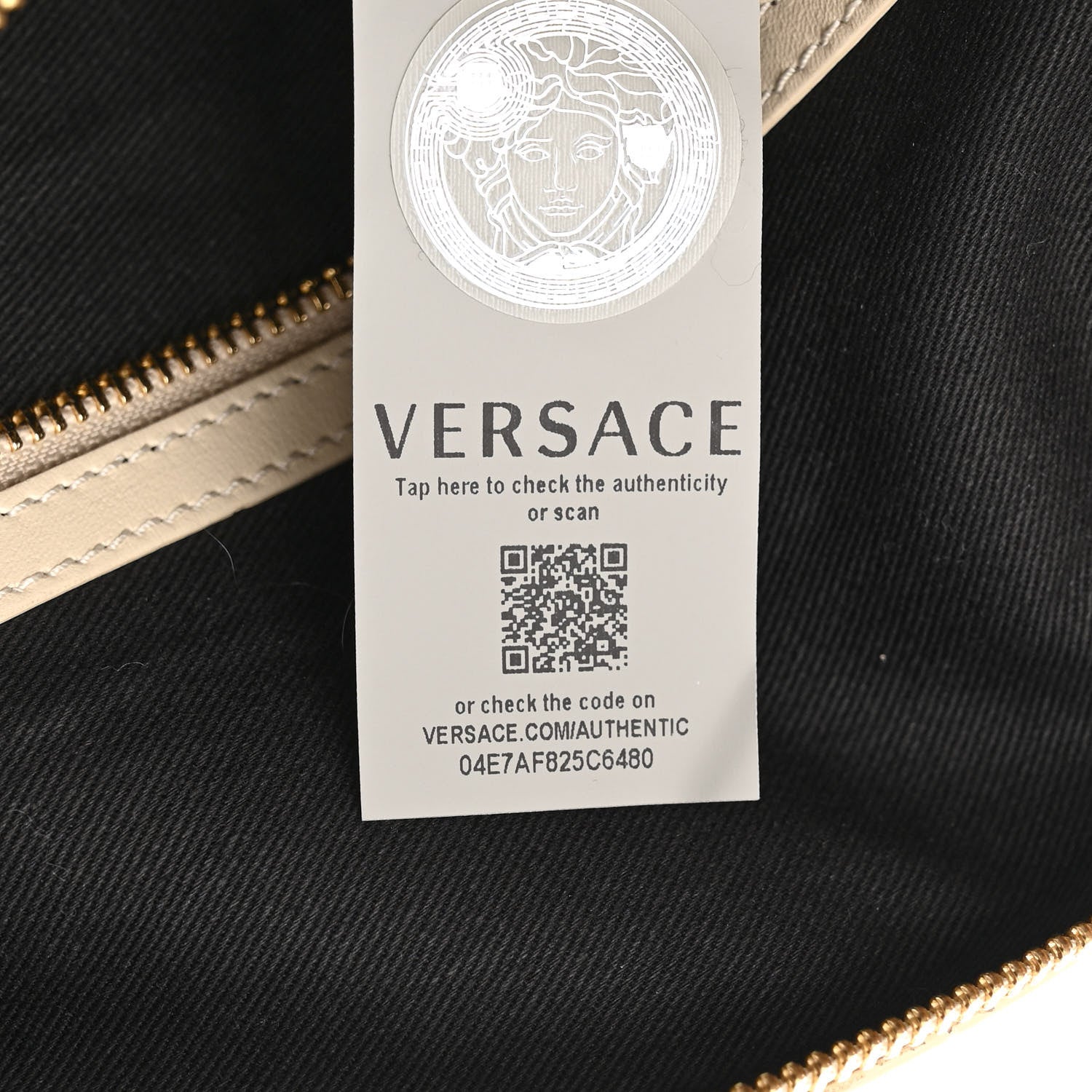 Versace Vitello Tote Ivory 7 of 8