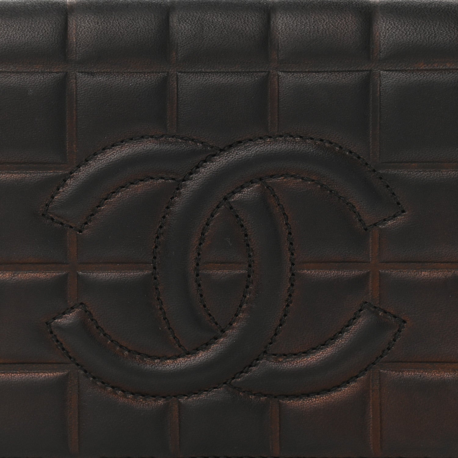 Chanel Lambskin Quilted CC Chocolate Bar Flap Black 8 of 12