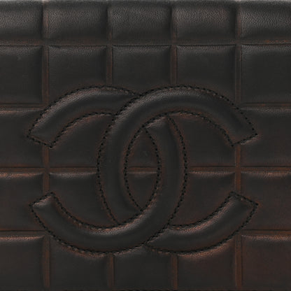 Chanel Lambskin Quilted CC Chocolate Bar Flap Black 8 of 12