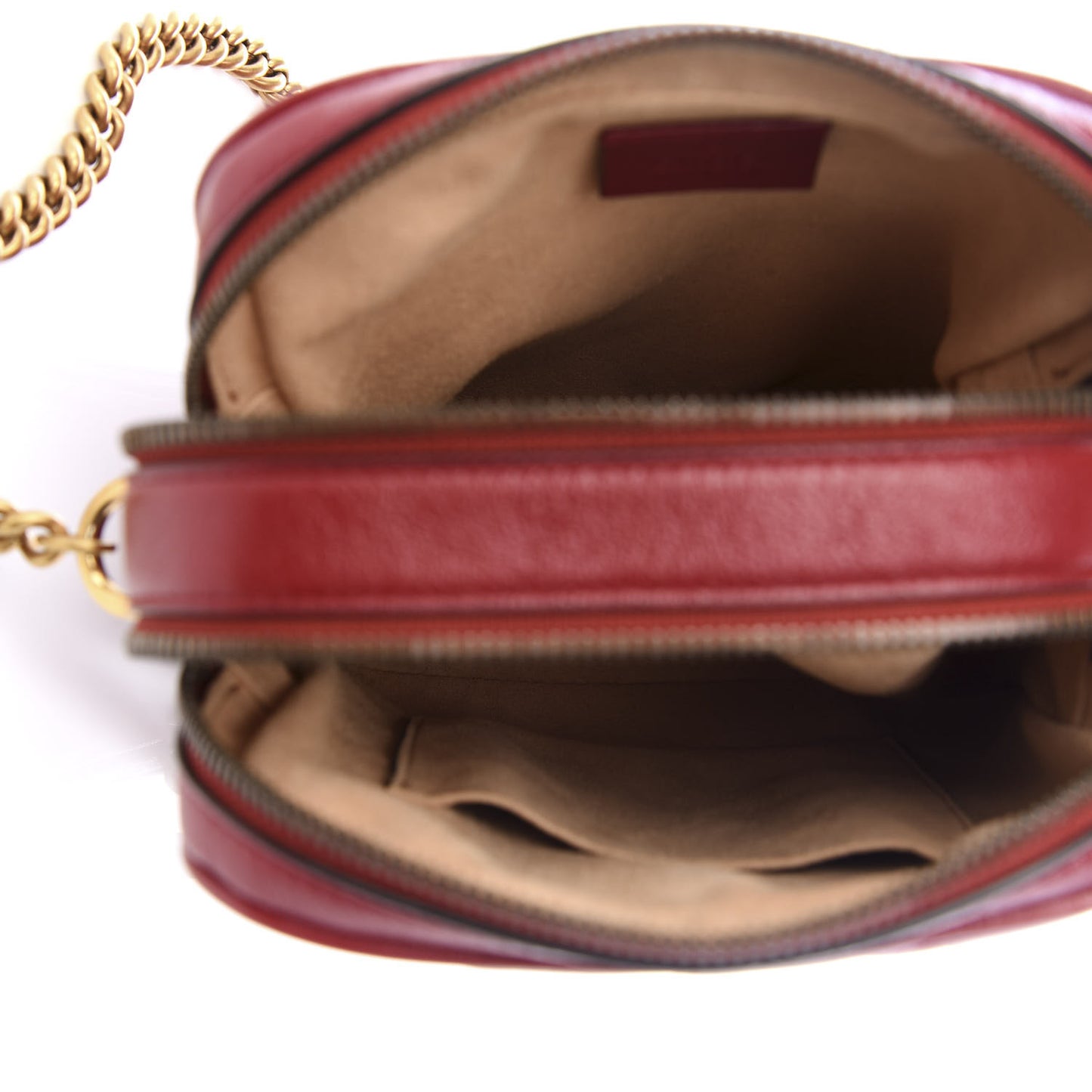 Azalea Calfskin Matelasse Diagonal Tall GG Marmont Crossbody Bag Romantic Cerise