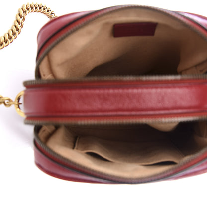Gucci Azalea Calfskin Matelasse Diagonal Tall GG Marmont Crossbody Bag Romantic Cerise 4 of 8