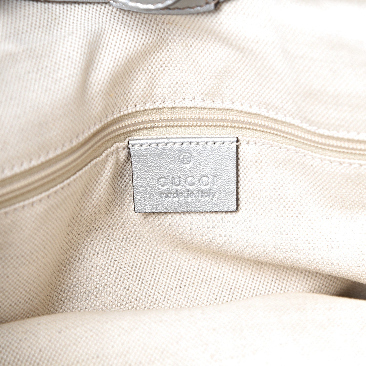Gucci Guccissima Medium Sukey Tote Silver 5 of 11