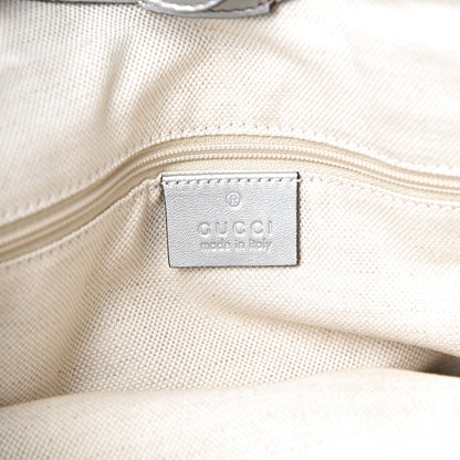 Gucci Guccissima Medium Sukey Tote Silver 5 of 11