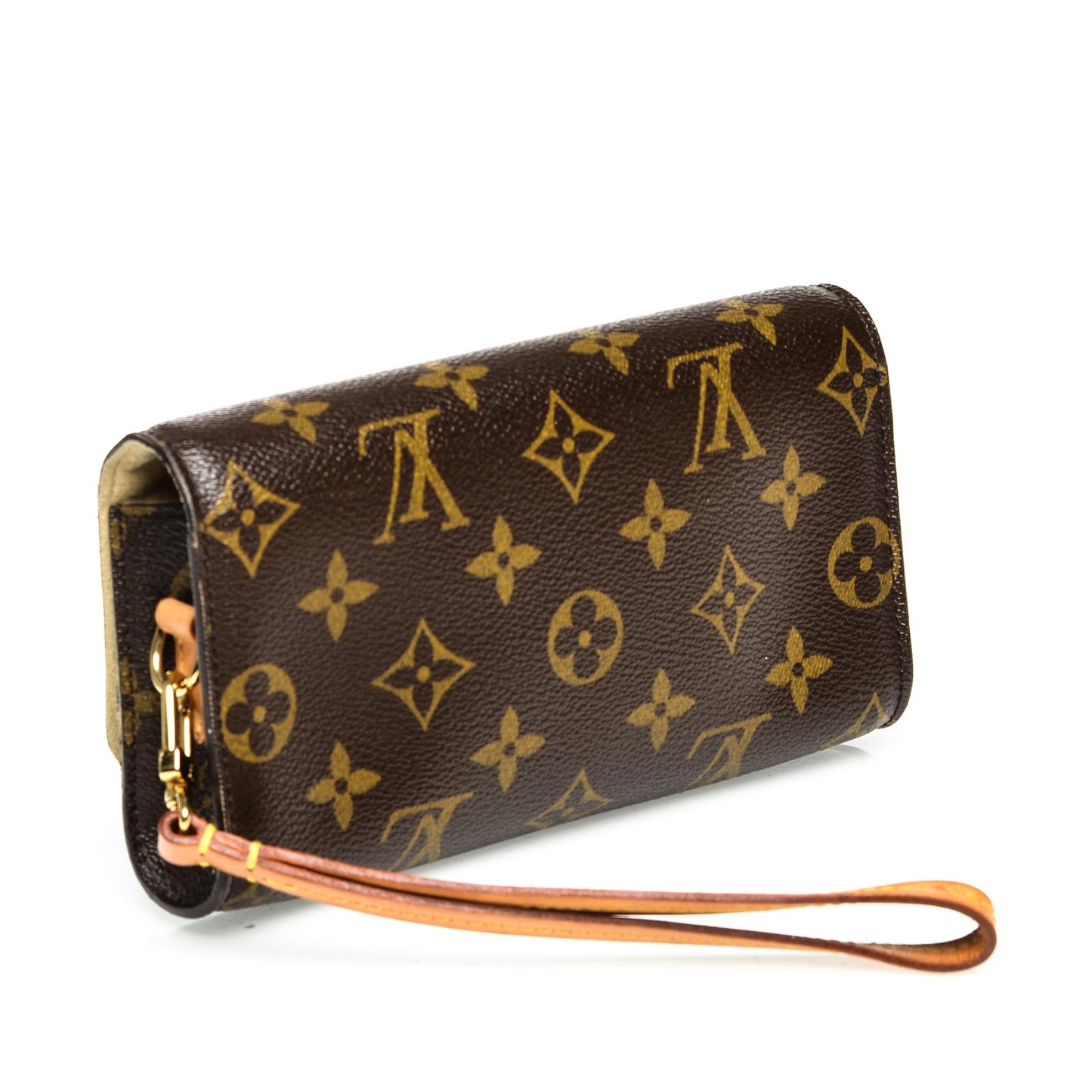 Monogram Wristlet Clutch